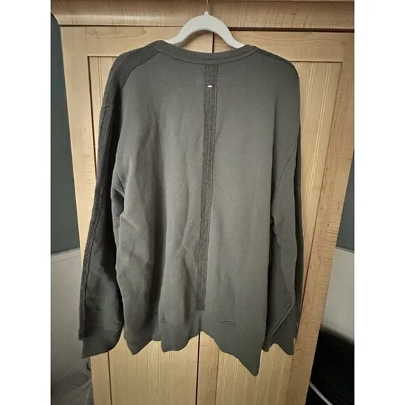 Rag & Bone Gray Raw Edge Sweatshirt Crew Pullover Men's Size XL $295 NWT - Picture 6 of 6